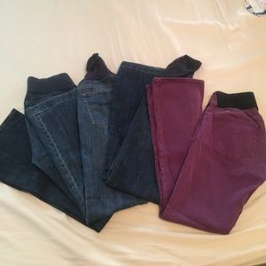 Lot of four Gap maternity pants